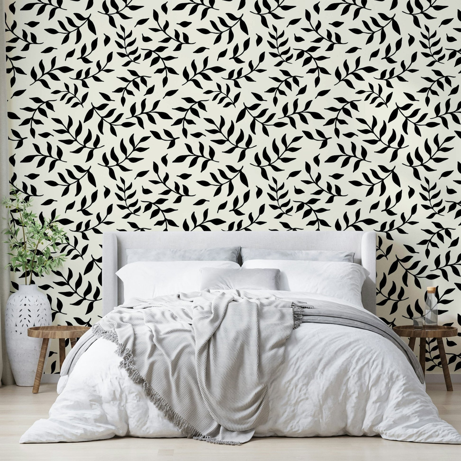 This wallpaper is suitable for a living room, a bedroom, or a contemporary office.

