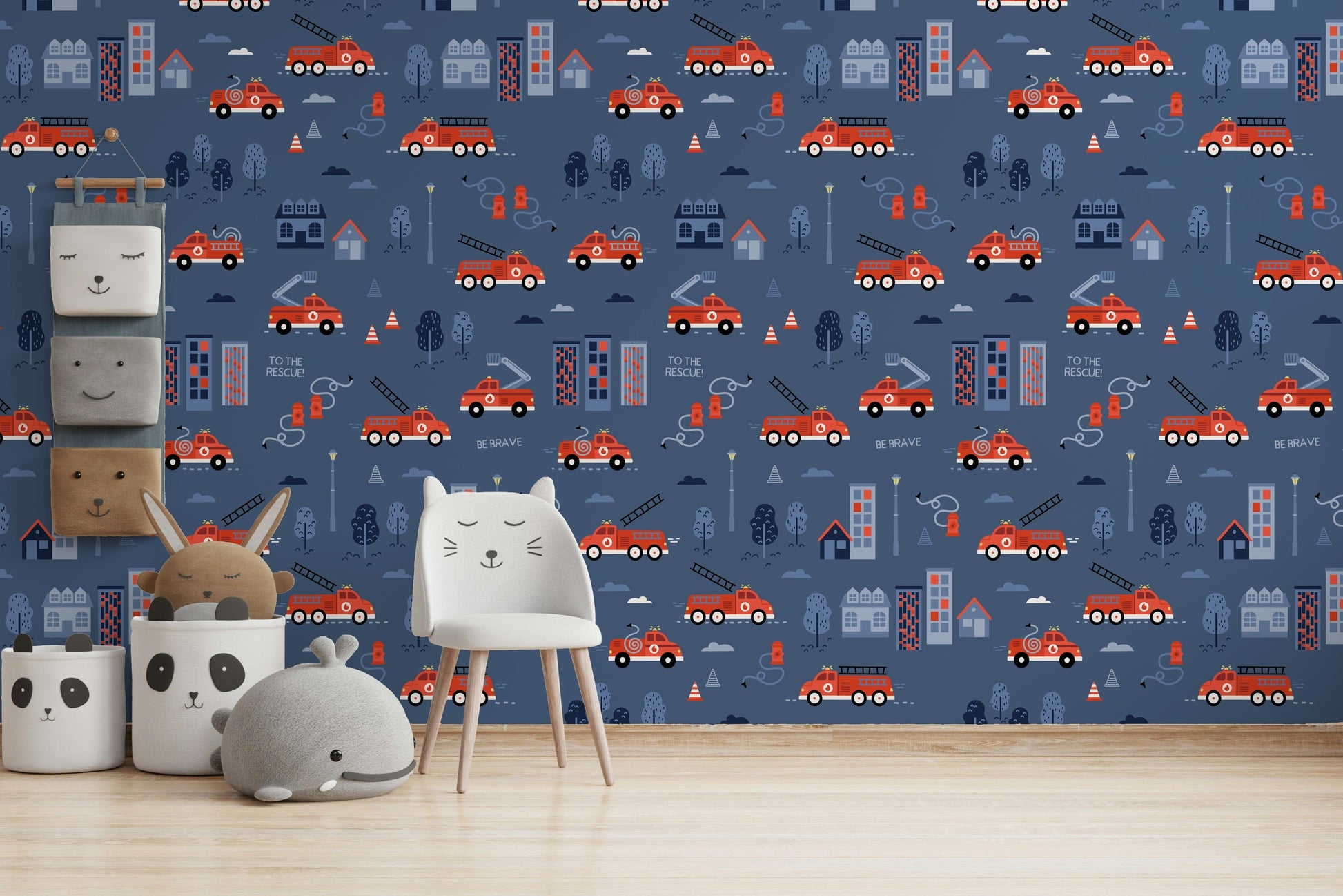 toy fire truck wallpaper for walls

