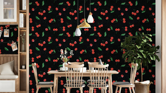 Contemporary cherry wallpaper mural design GD526

