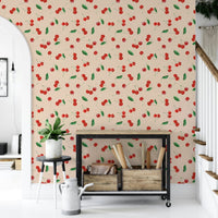 Colorful wallpaper for dining rooms

