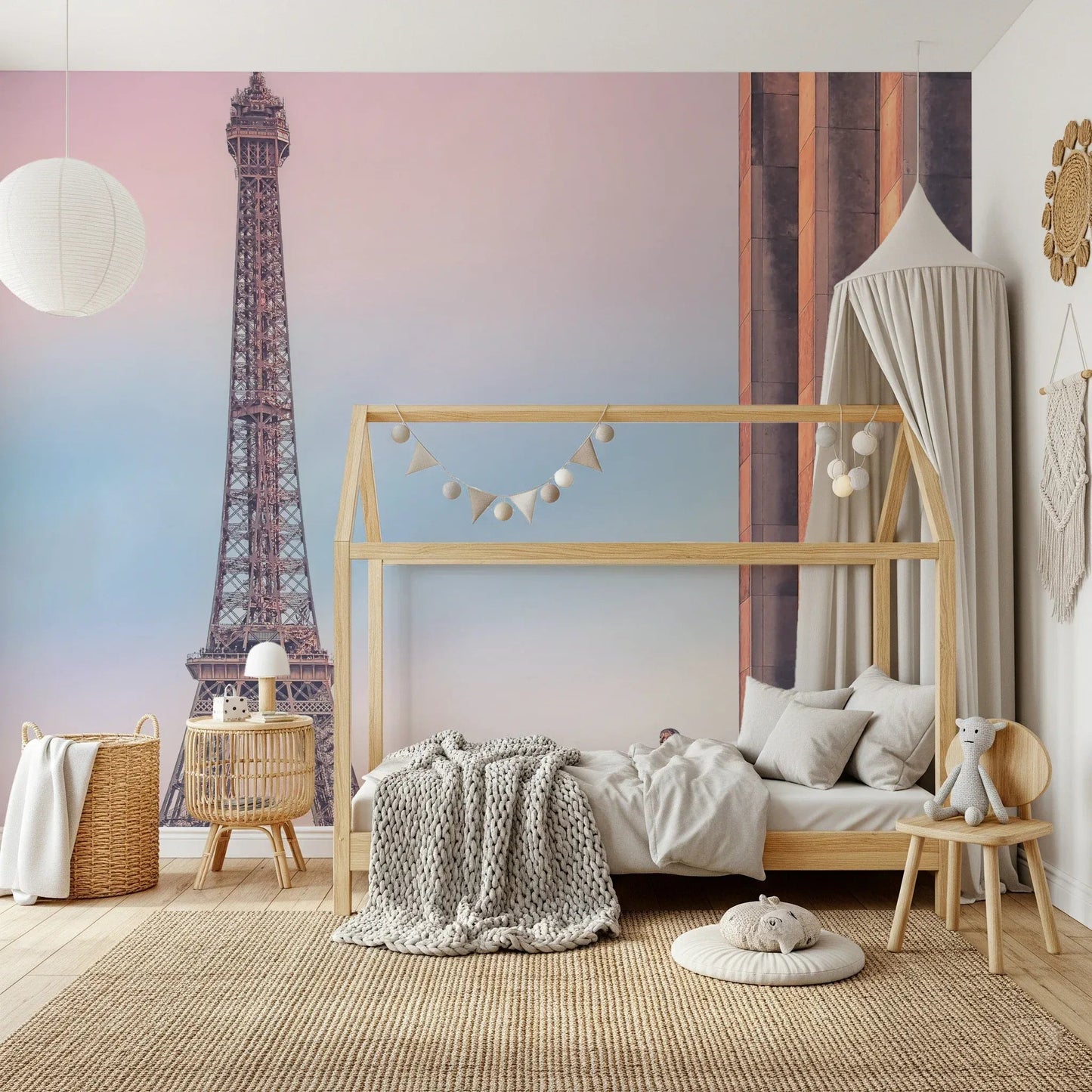 Tour Eiffel Sunset Wall Mural