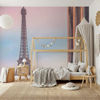 Tour Eiffel Sunset Wall Mural