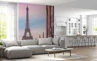 Tour Eiffel Sunset Wall Mural