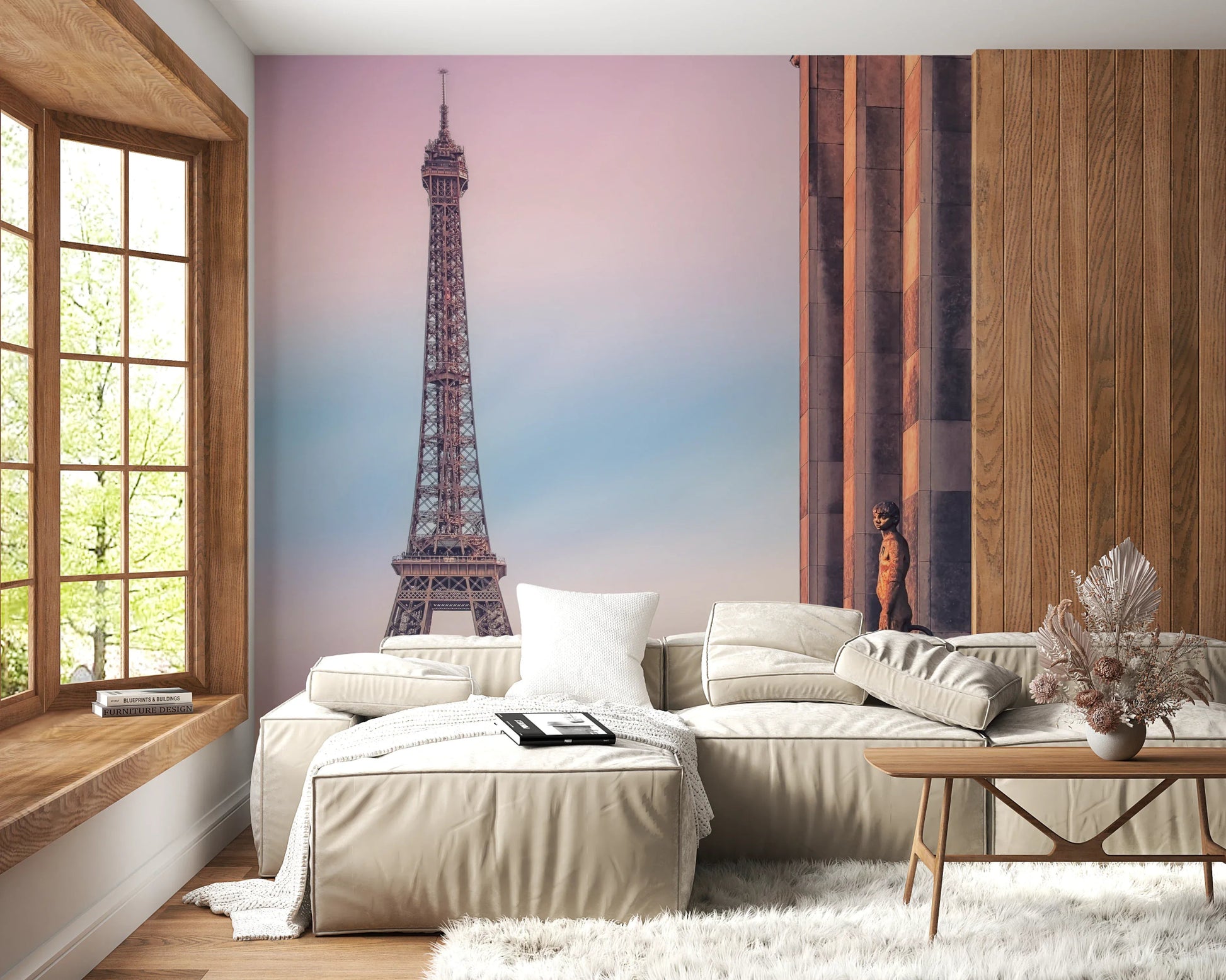 Tour Eiffel Sunset Wall Mural