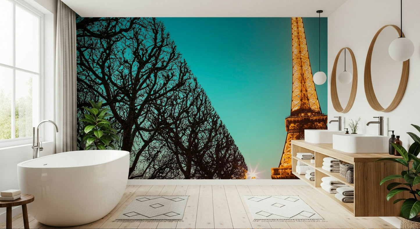 Golden tower structure Towards Twinkling Tower unique wall decor.