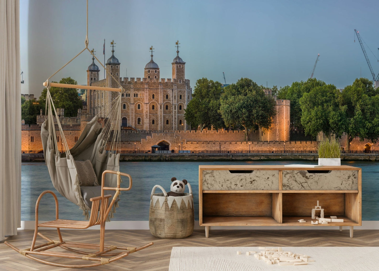 A serene historic landmark wall mural for your decor.

