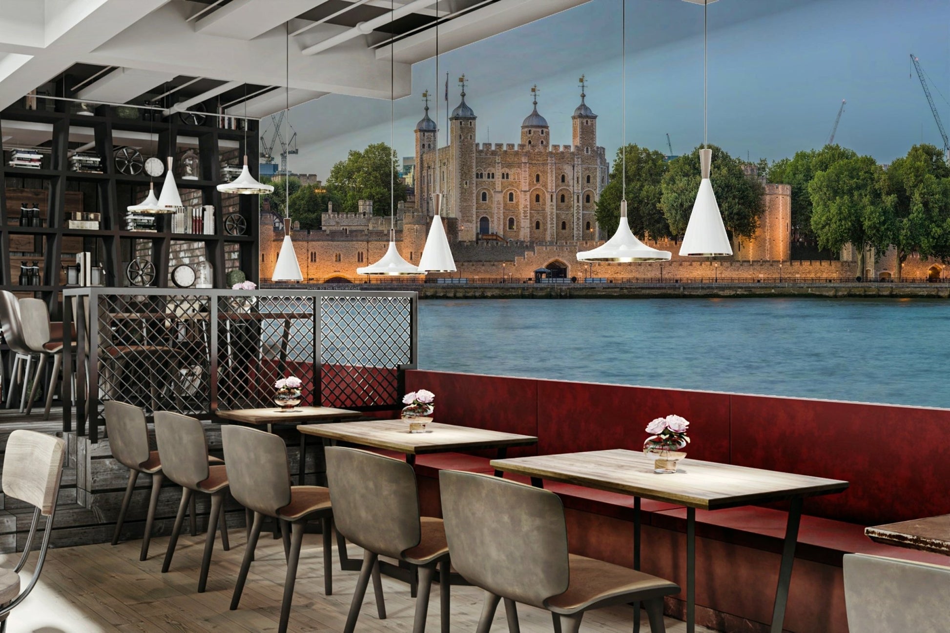 A classic London panorama wallpaper for walls.

