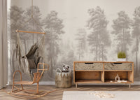 Lush towering palm wallpaper mural for modern spaces