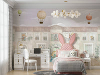 A rabbit is playing a trumpet.

