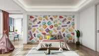 bright toy bricks wallpaper for walls GD082