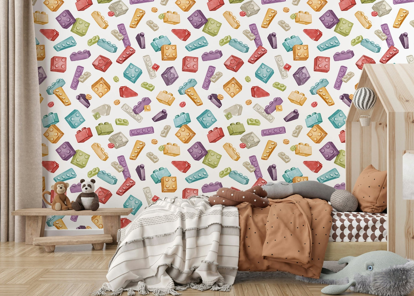 toy bricks wallpaper for children GD082
