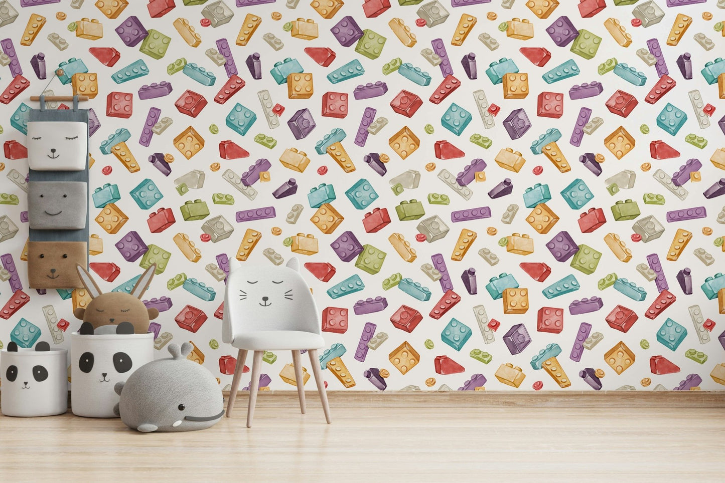 kids wallpaper with fun toy blocks GD082