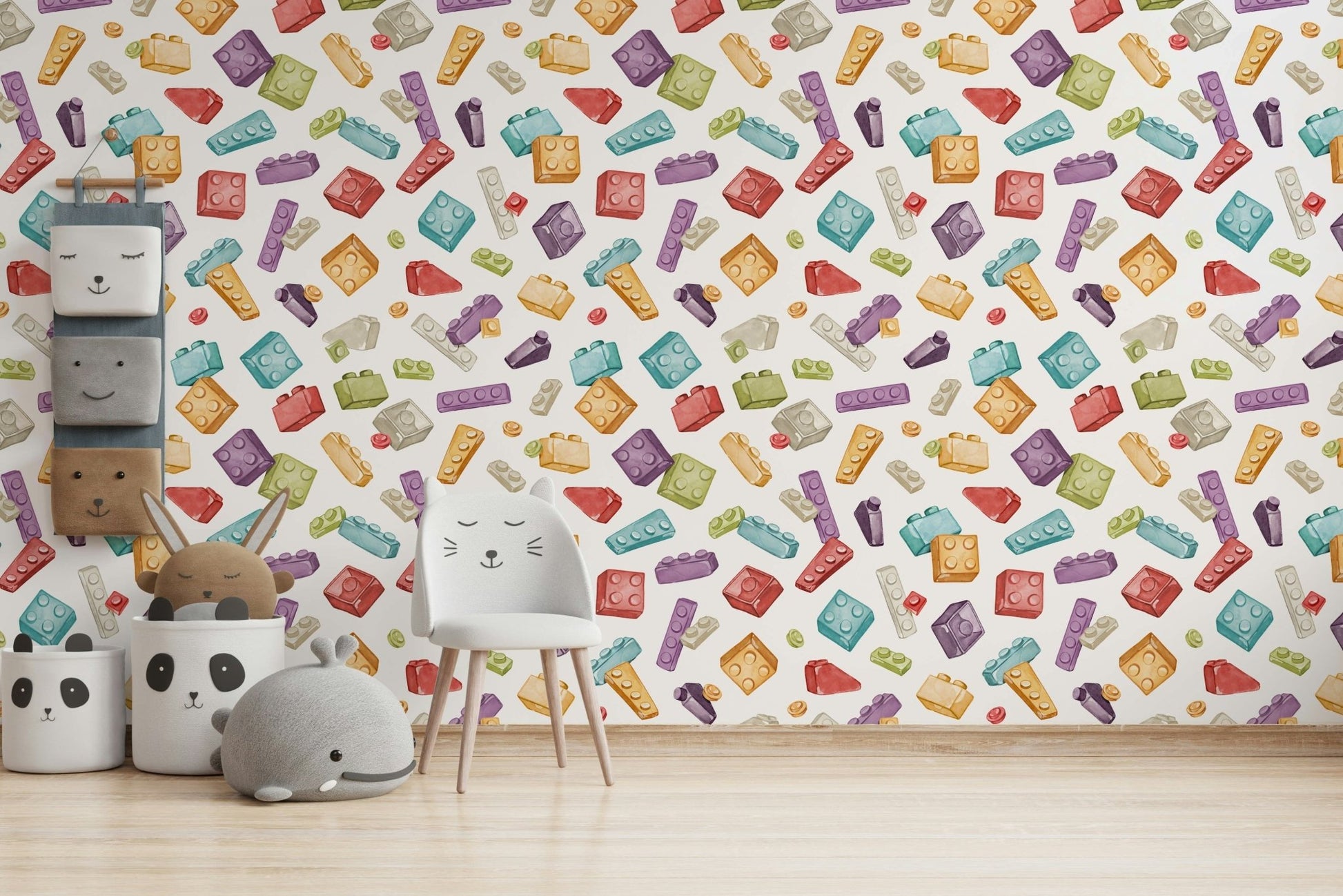 kids wallpaper with fun toy blocks GD082