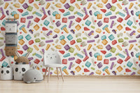 kids wallpaper with fun toy blocks GD082
