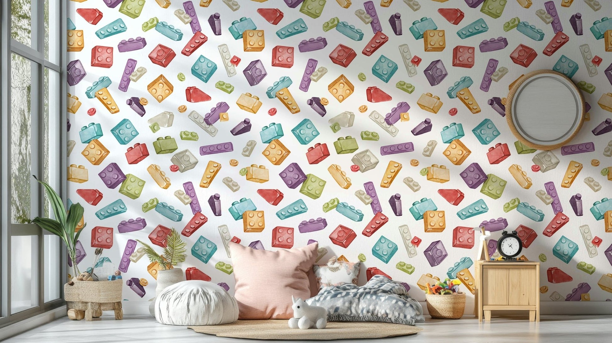 building blocks wall mural for room GD082