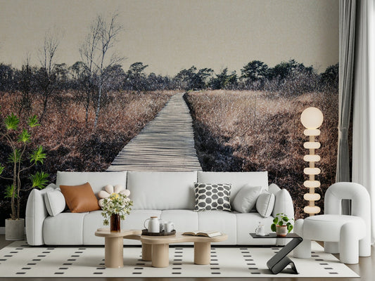Trail's End Serenity Wall Mural for a professional reception area wallpaper.