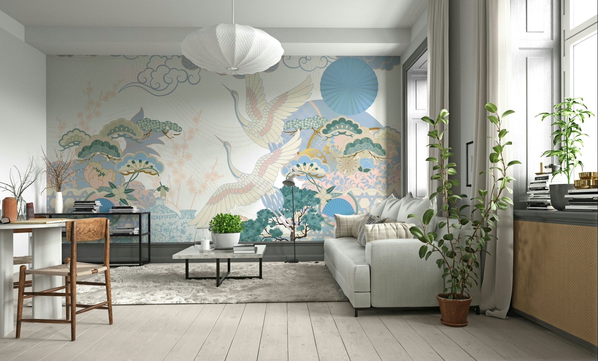 The background is soft and slightly misty.
