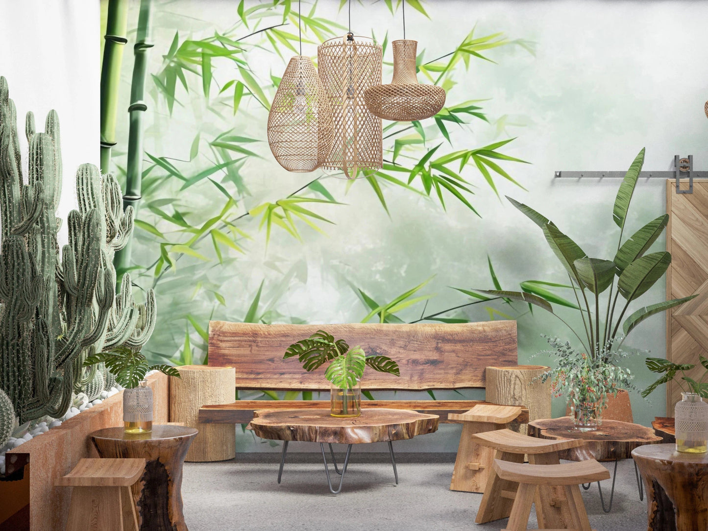 Tranquil Bamboo Wall Mural