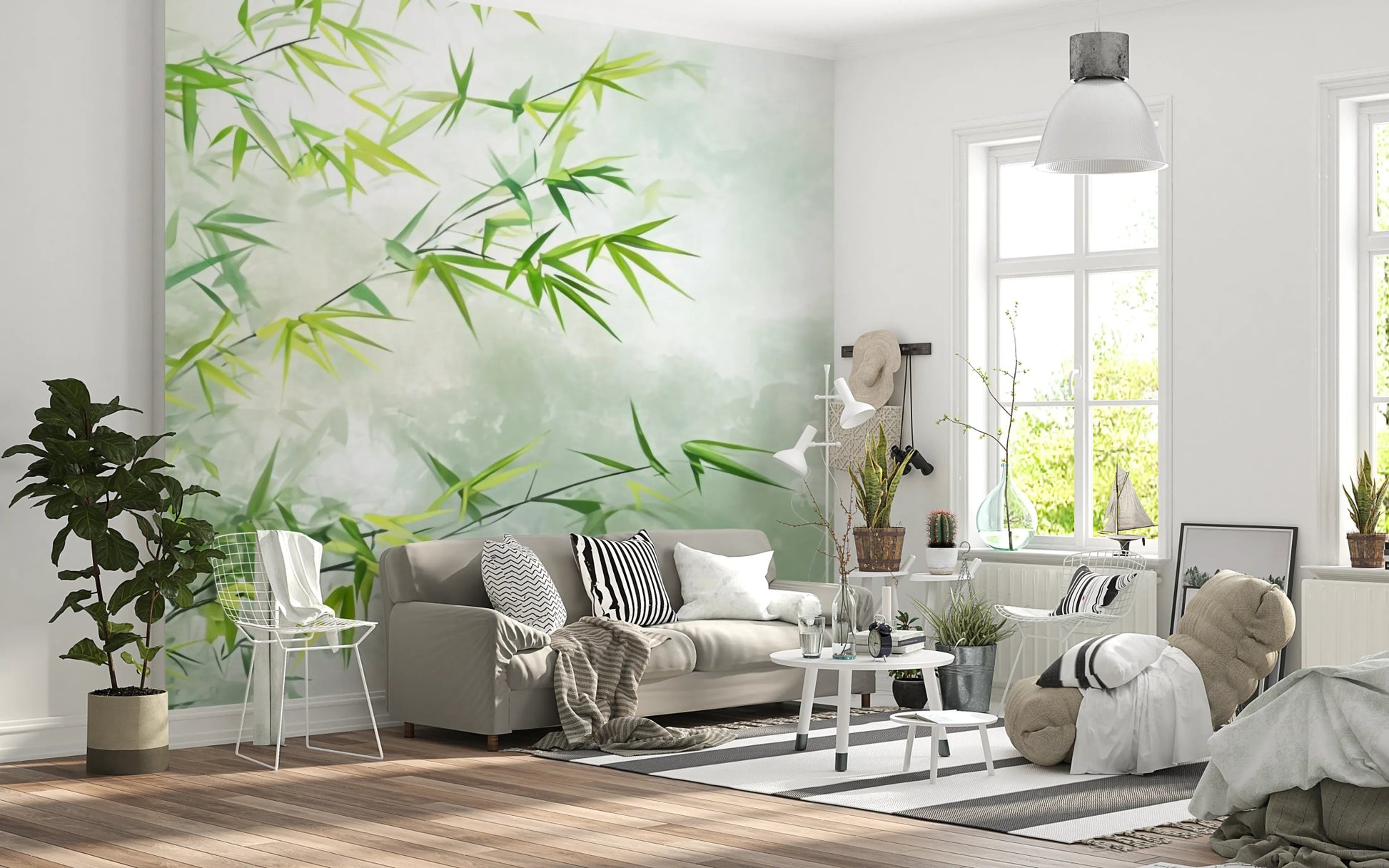 Tranquil Bamboo Wall Mural