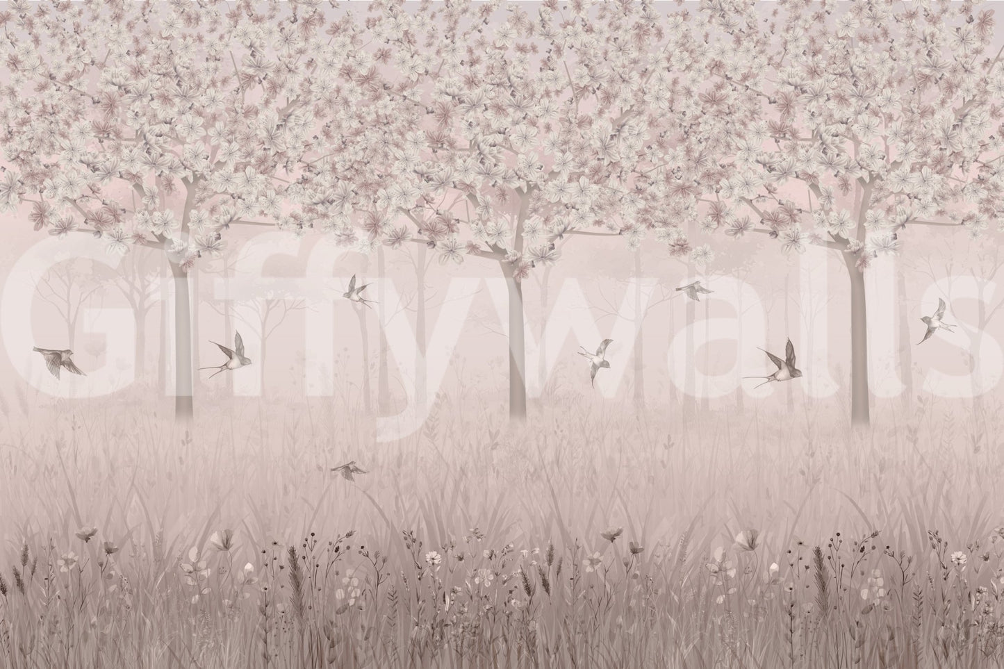 The style is a soft-focus illustration or graphic design.

