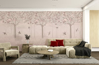 The design features graceful, gentle blossoms in a flying pattern.

