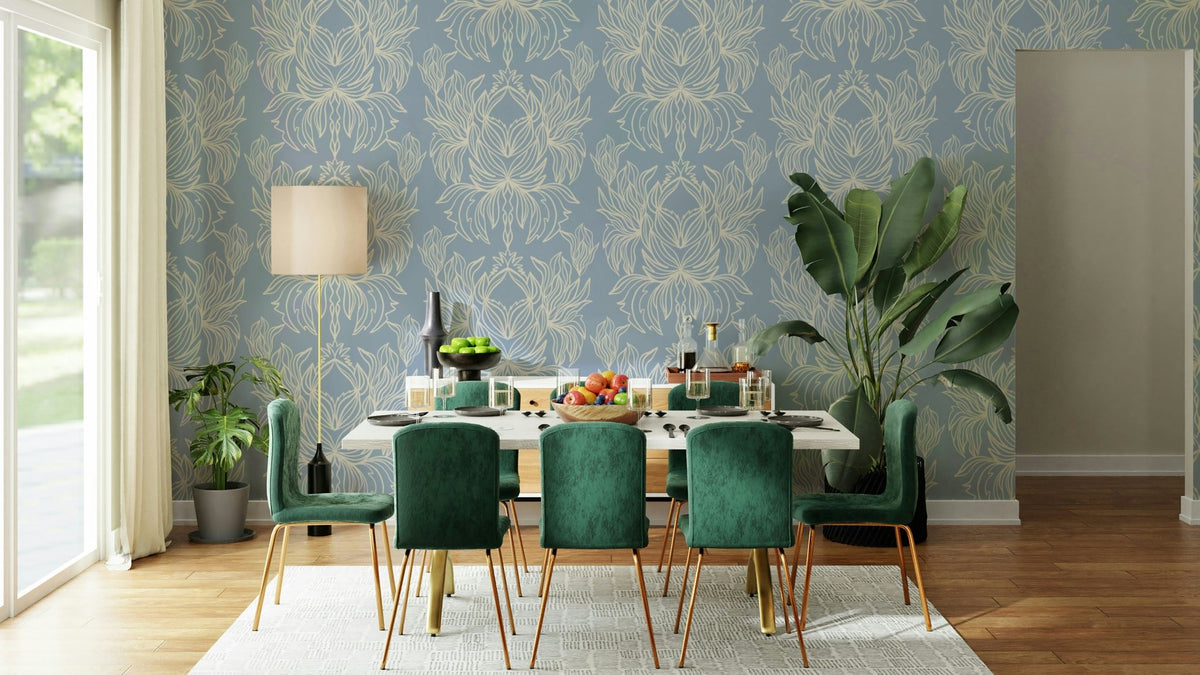 Tranquil Blooms wallpaper with soft floral patterns, GD1285