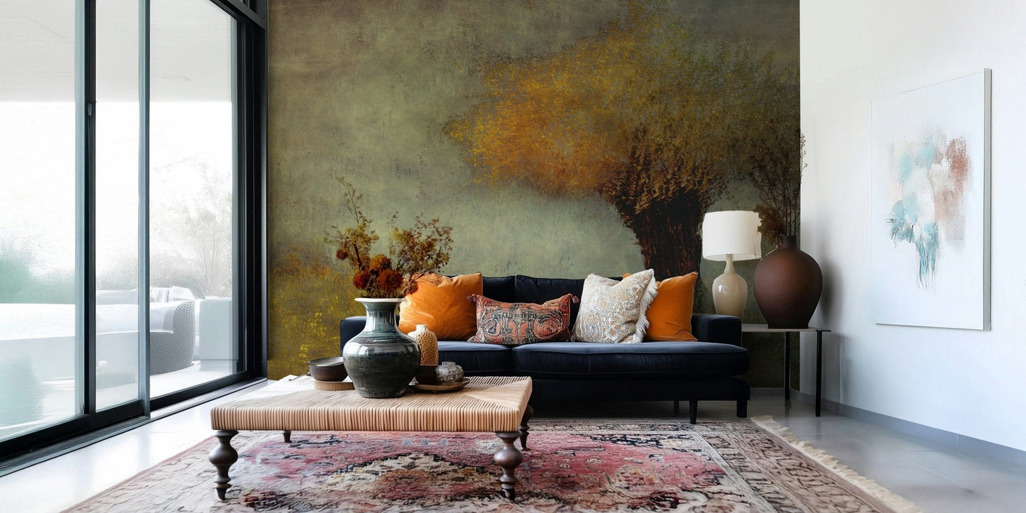 A beautiful wide-angle wall mural of a dreamy wood., GD5626