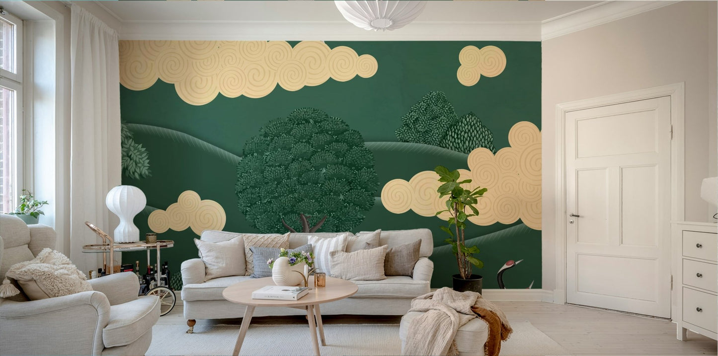 The overall mood is quiet and serene.

