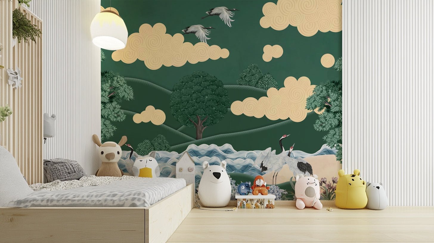 The lines are delicate and the shapes are fluid.

