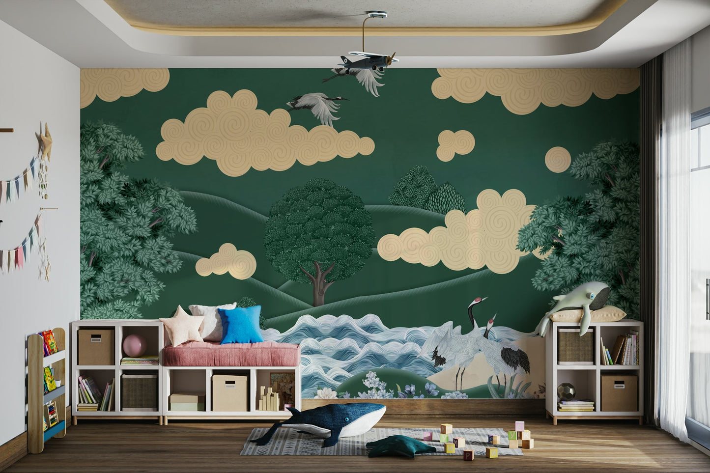 The composition is balanced and uncluttered.

