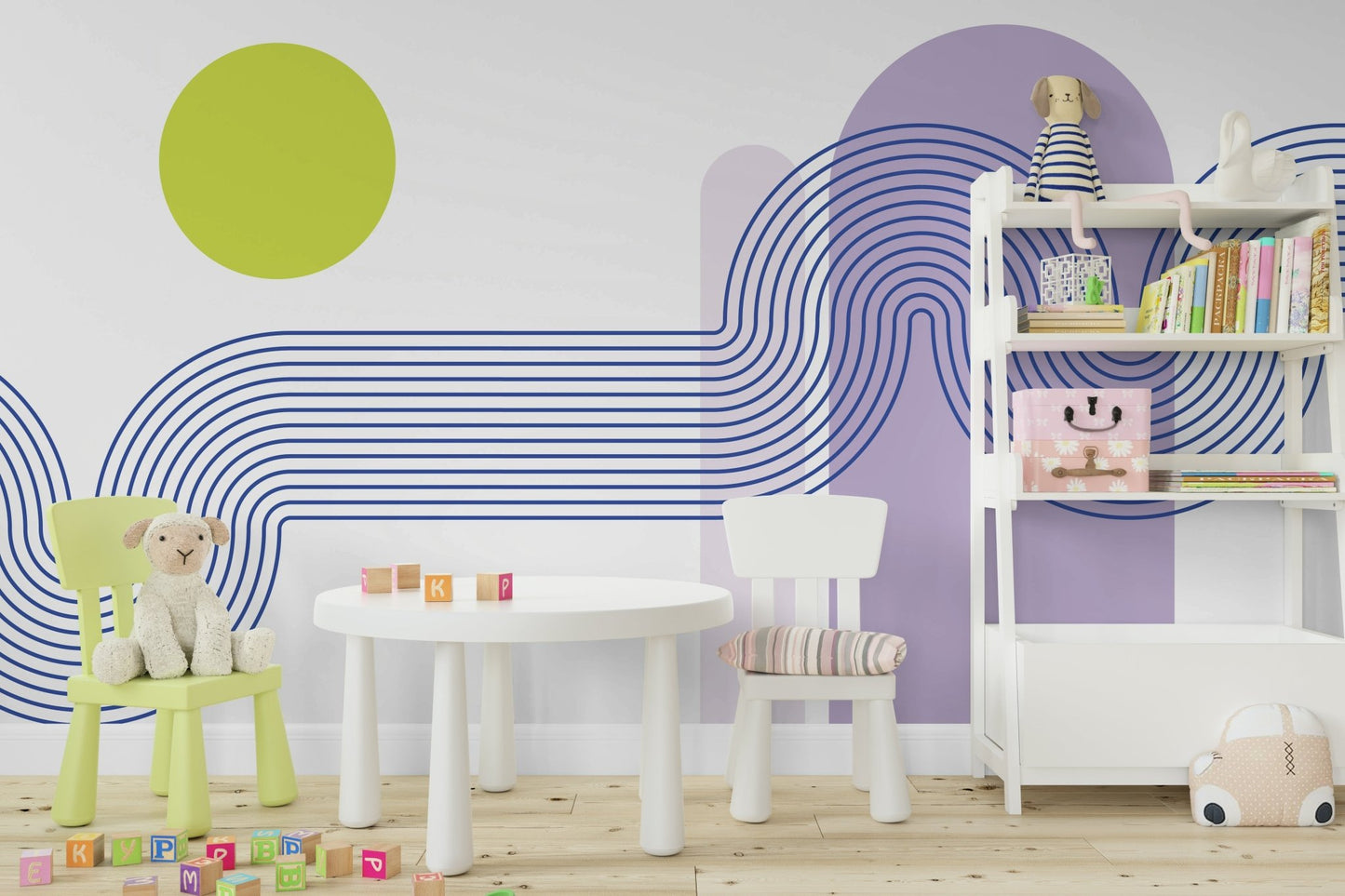 Durable and easy to install wall mural

