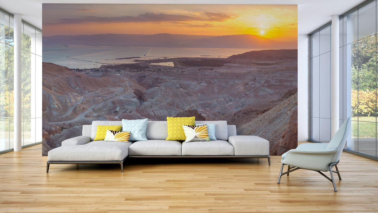 Calm desert wallpaper for peaceful rooms

