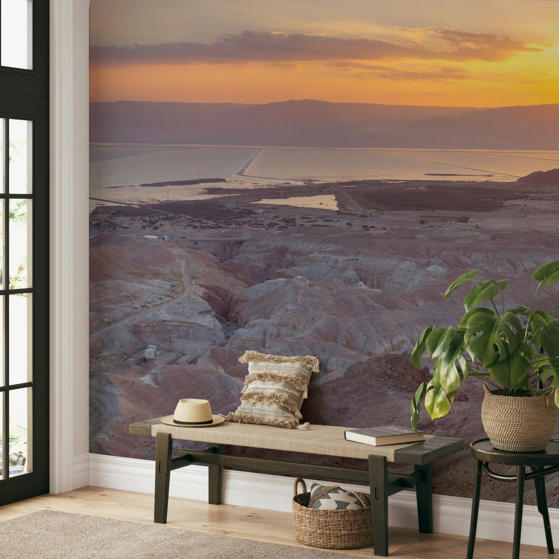 Wallpaper for walls with desert and sky

