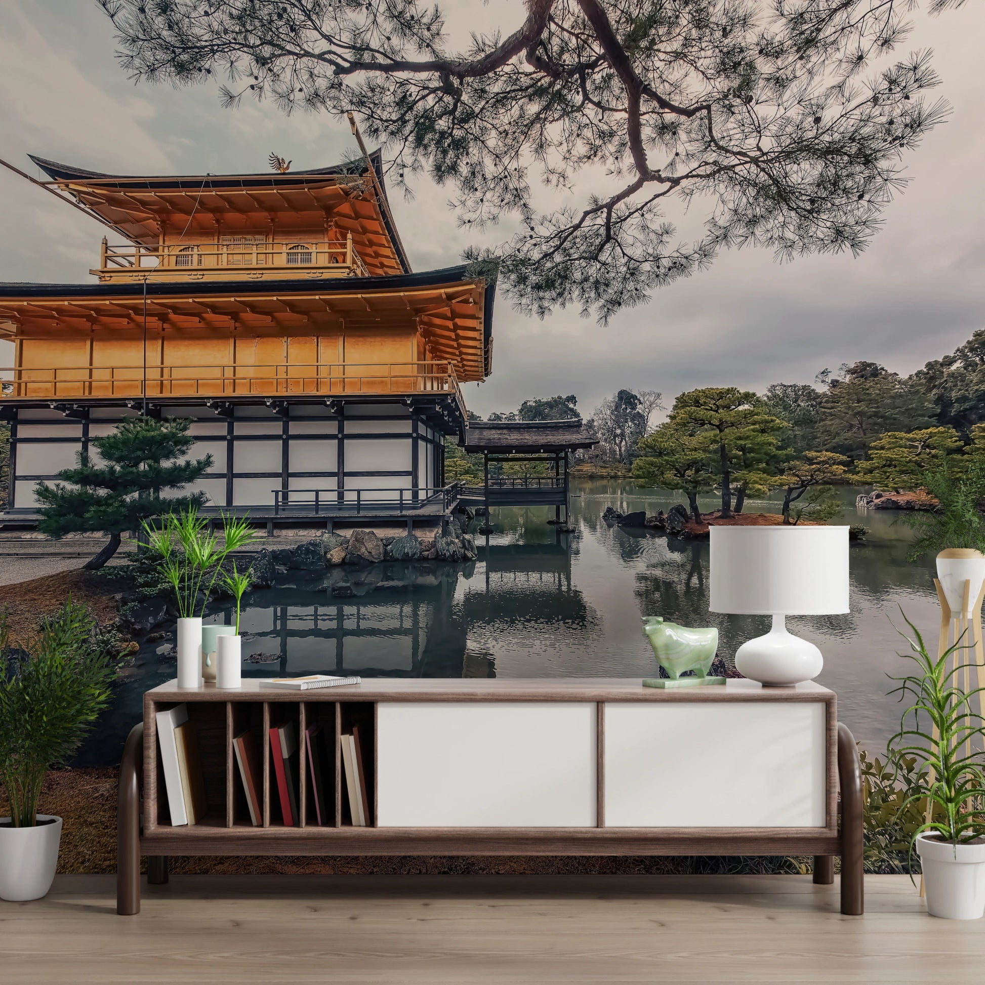 Tranquil Escape Wallpaper: Golden Pavilion Kyoto