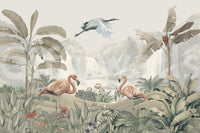 This wallpaper is perfect for a living room, bedroom, or dining area.
