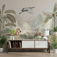 The water has a soft, reflective surface.
