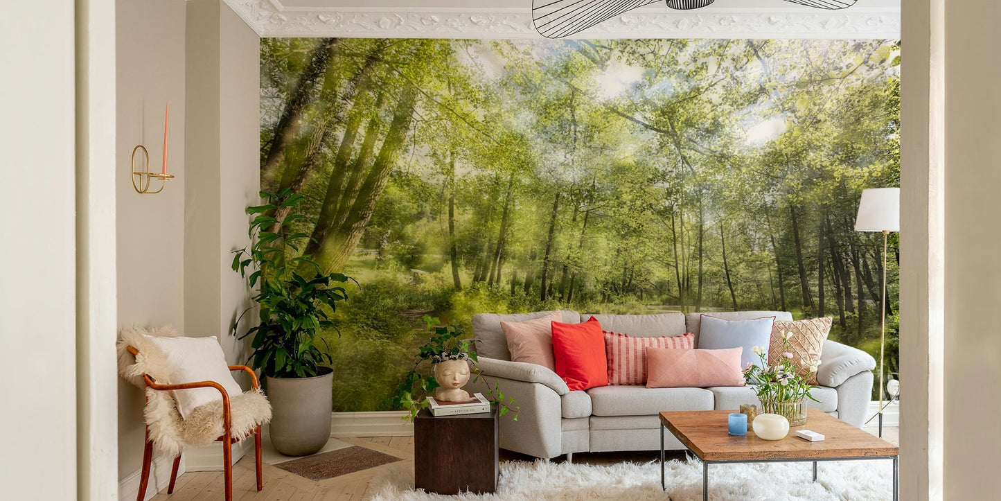 It gives a feeling of calm, profound stillness, and inviting natural beauty.
