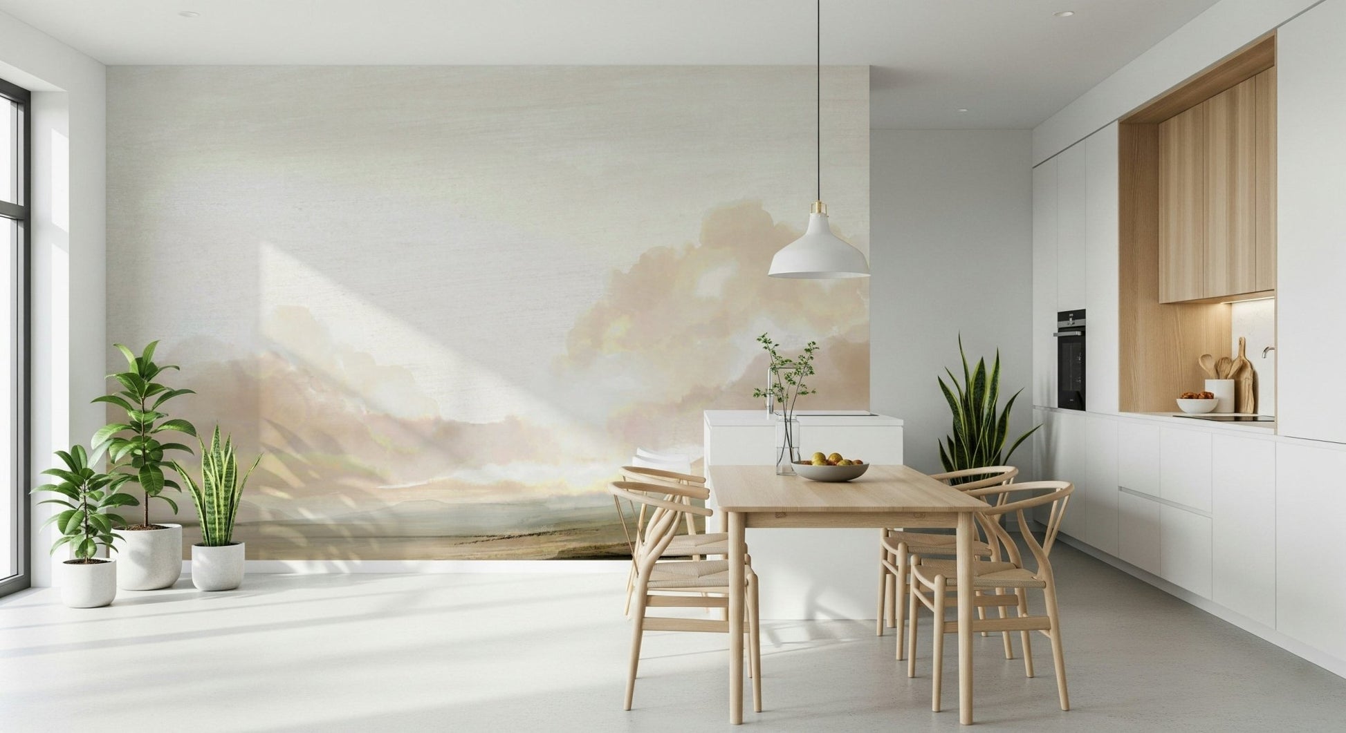 A classic landscape theme wallpaper for walls.