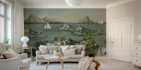 Mural wallpaper capturing a calm atmosphere

