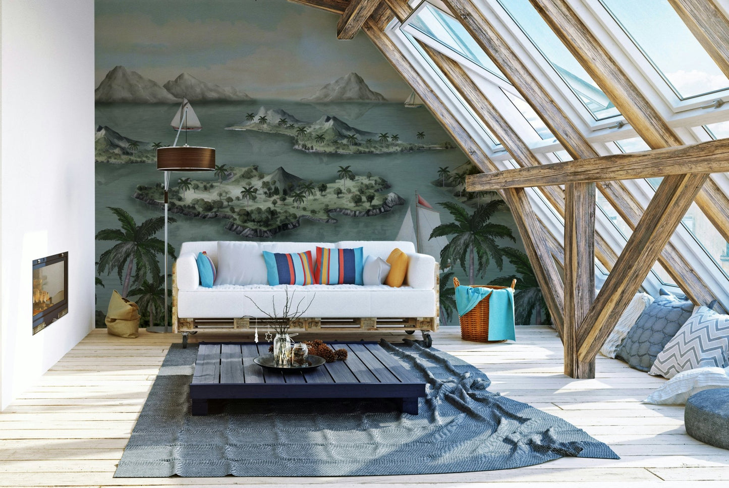 Tranquil isle, detailed view

