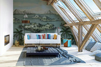 Tranquil isle, detailed view

