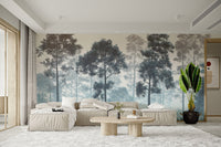 Soft mist tree wallpaper for walls
