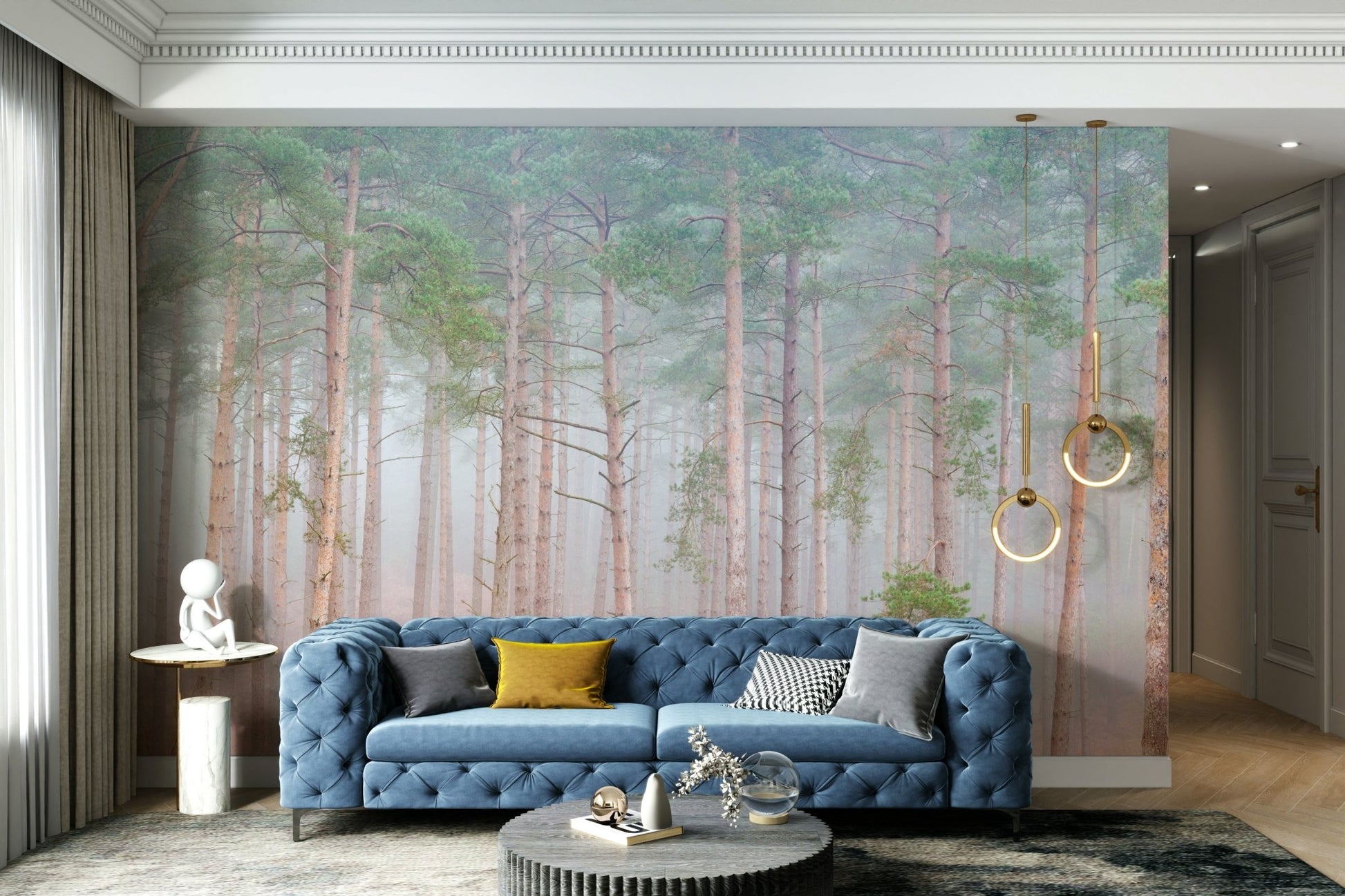 Grounded and calming aesthetic.

