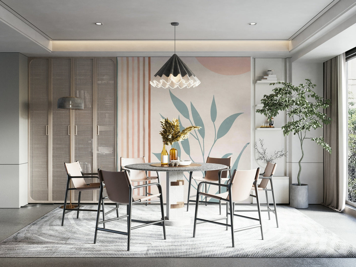 Tranquil Rainbow Escape Wall Mural