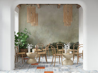 An artistic soft focus seascape mural on scenic wallpaper.