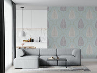 Subtle Trellis refined pattern wallpaper for peaceful interiors.