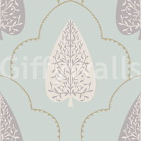 Elegant Trellis beautiful patterned wallpaper using light pigments.