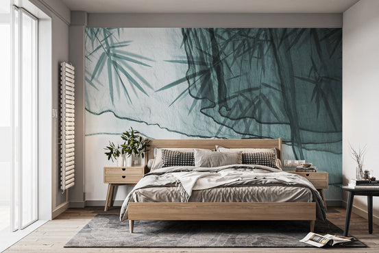 Transparent Elegance textile mural with a refined, soft design. B783