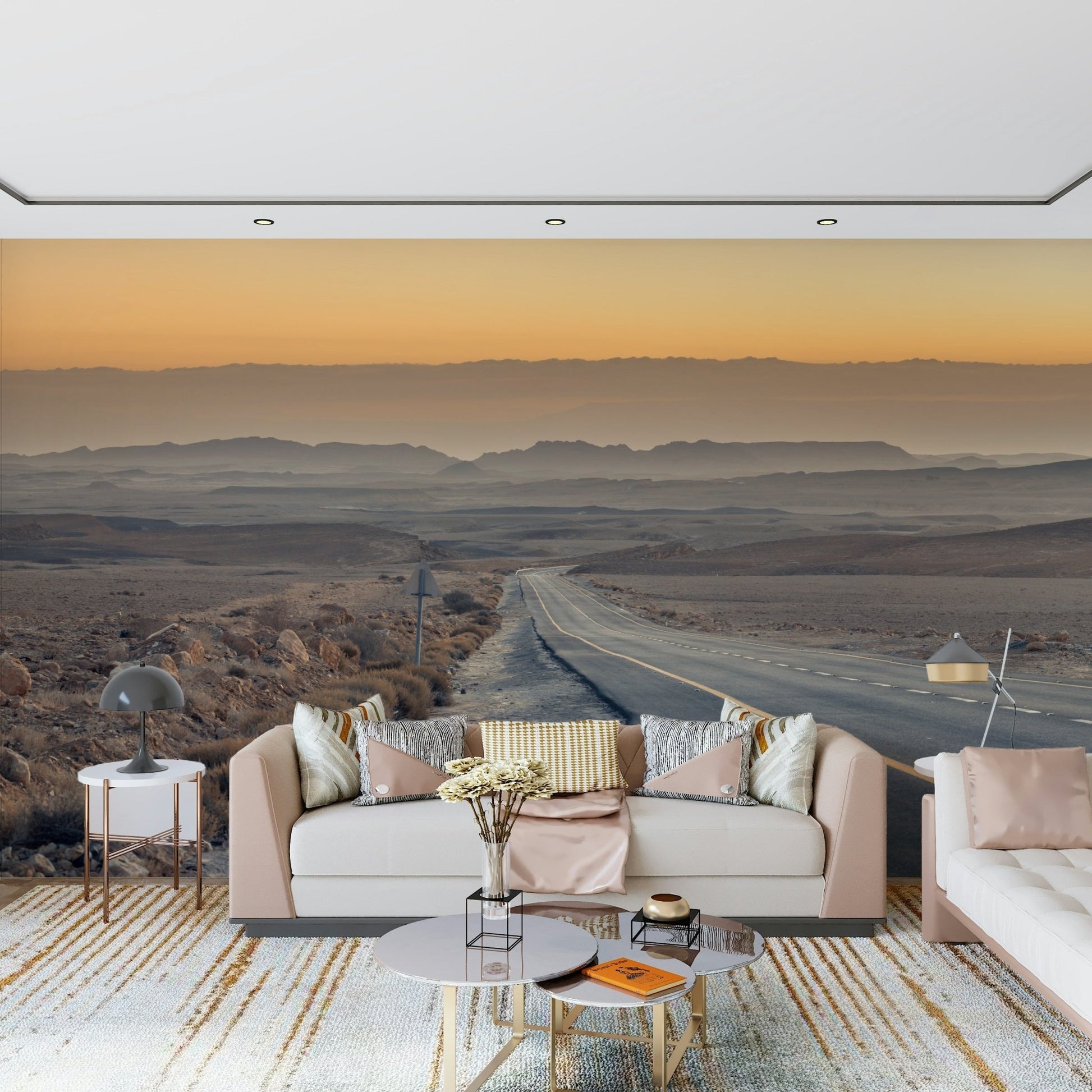 Expansive natural Traversing the Desert Wall Murall scene photo.