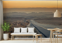 Distant desert Traversing the Desert Wall Murall mountains visual.